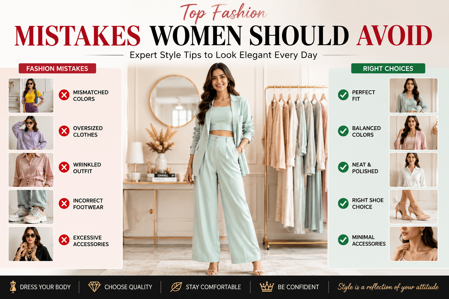 Top Fashion Mistakes Women Should Avoid