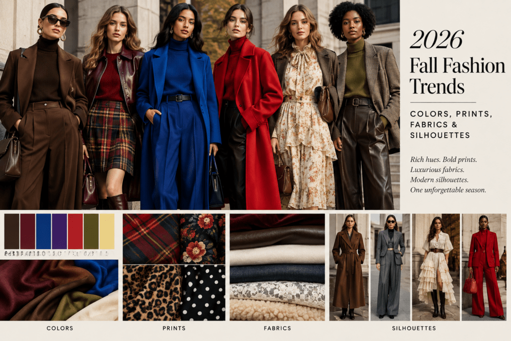 2026 Fall Fashion Trends: Colors, Prints, Fabrics & Silhouettes